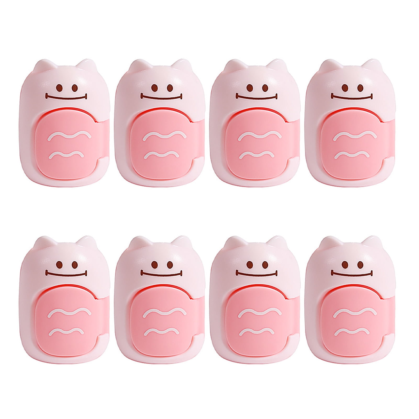 OIUR 8PCS Bed Sheet Fasteners, Cute Cat Pattern Needle-free Quilt Clips ...