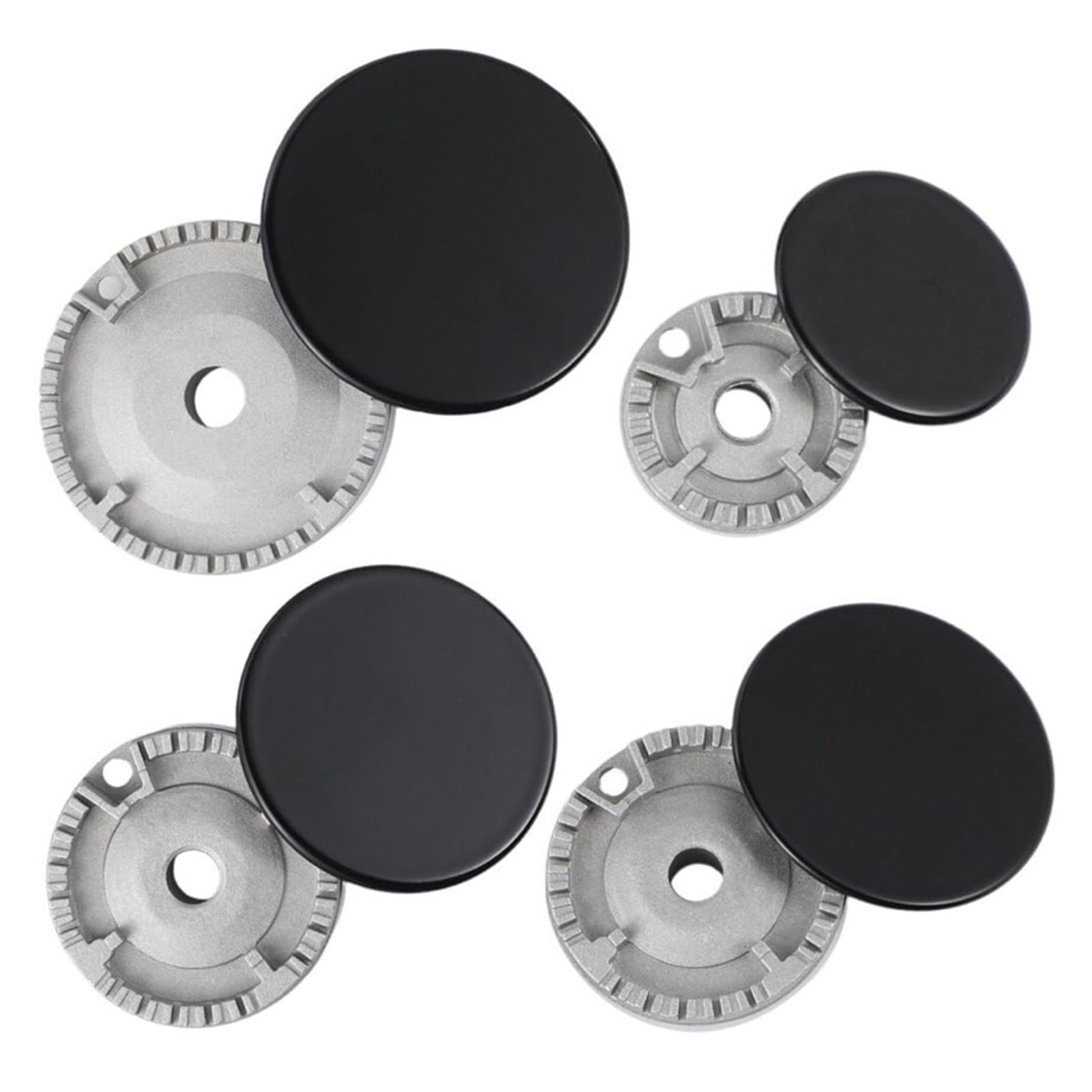 OIUR 8Pcs Gas Stove Burner Cover Easy Installation High Temp Resistant Electric Stove Cover for Samsung for LG for MATAG Stovetop