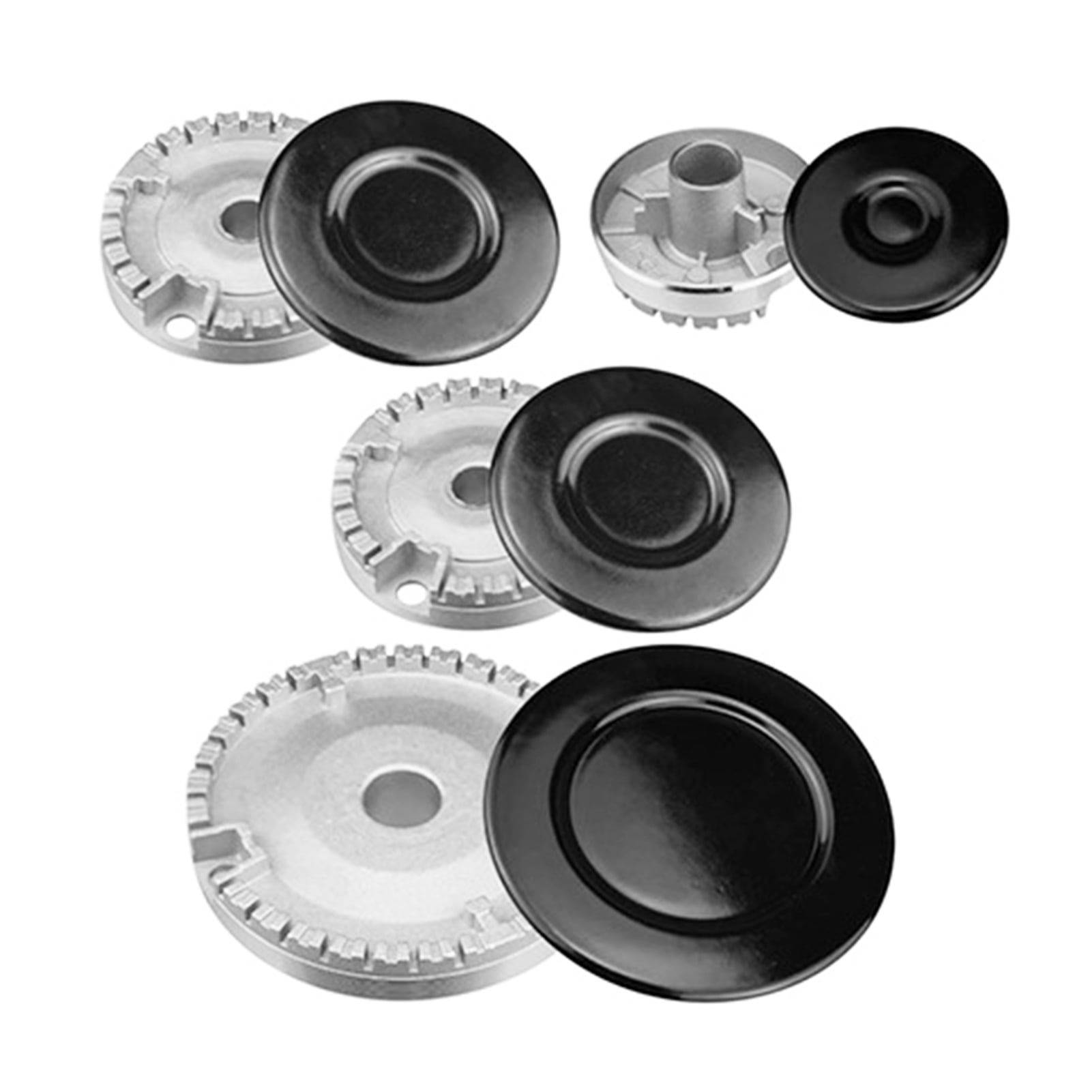 OIUR 8Pcs Gas Stove Burner Cover Easy Installation High Temp Resistant Electric Stove Cover for Samsung for LG for MATAG Stovetop