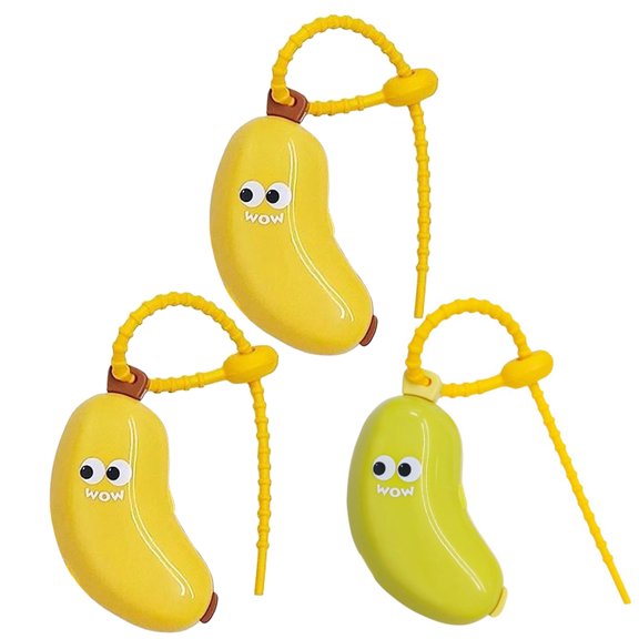 OIUR Banana Toothbrush Case Holder Toothpaste Dispenser Portable Travel Storage Box Waterproof Tooth Brush Caps Holder for Travel Daily Use