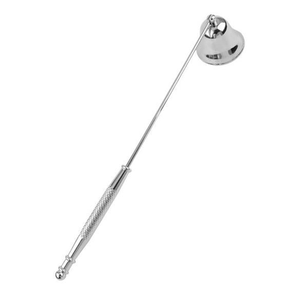 OIUR Bell Candle Extinguisher with Long Handle Stainless Steel Tealight Candle Wick Flame Snuffer Putting Out Candle Stopper Tools Candle Accessories