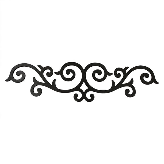 OIUR Black Wooden Scroll Wall Decoration Retro Wall Art Sign Decorative Plaque Hotel Entryway Bathroom Office Home Door Topper Decoration