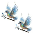 thumbnail image 1 of OIUR Bluebird Hanging Decoration Stained Glass Art Bird Ornament 2D Flat Acrylic Pendant for Window Wall Home Garden Decor, 1 of 7