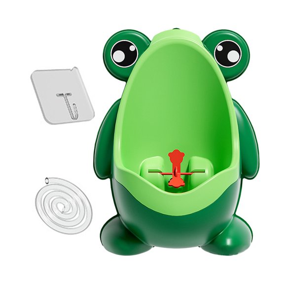 OIUR Boys Pee Training Urinal Frog Shape Large Capacity Toddler Standing Urinal Hygienic Potty Training Tool