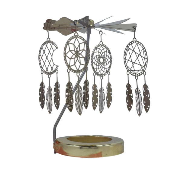 OIUR Candle Carousel Topper Rotating Tealight Topper Spinning Carousel Tealight Decoration for Centerpiece Mantel Table Decoration
