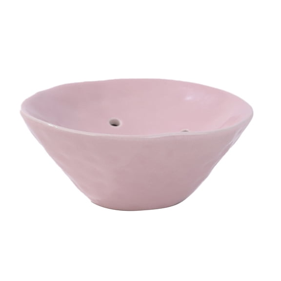 OIUR Ceramic Flower Frog Bowl Japanese Ikebana Vase Floral Arrangement Holder Desktop Flower Pot for Home Office Wedding Festivals