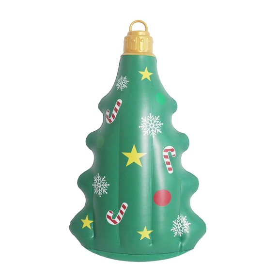 OIUR Christmas Inflatable Decoration Blow-up Xmas Tree Glove Decoration Reusable Inflatable Hanging Christmas Ball for Outdoor Indoor Festive Decor