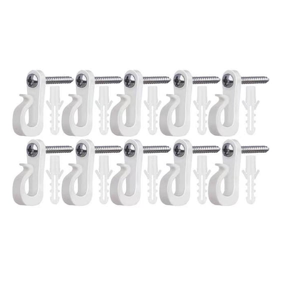 OIUR Christmas Light Hooks Plant Cabinet Ceiling Hook Stainless Steel Screw Hook for String Lights Garden Decor Keys