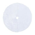 thumbnail image 1 of OIUR Christmas Tree Skirt 36/48/60 Inches White Christmas Tree Skirt Soft Fluffy Faux Fur Tree Skirt for Merry Christmas Party Supplies, 1 of 6
