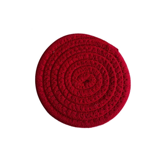 OIUR Cotton Rope Coaster, Color Block Heat Insulation Mat for Table ...