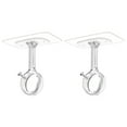 thumbnail image 1 of OIUR Curtain Rod Holder Brackets Strong Load-bearing Adjustable Simple Installation Ceiling Mounted Self Adhesive Curtain Rod Hooks, 1 of 7