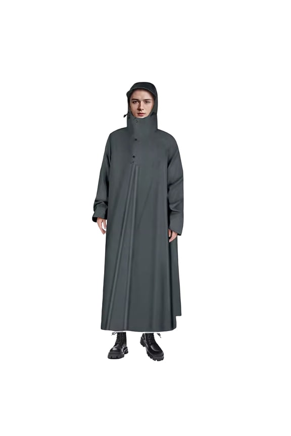 Cycling Hooded Raincoat Waterproof Long Rain Jacket Reusable Men Women Ultralight Rainproof Thick Portable Outdoor Travel Poncho Rainwear