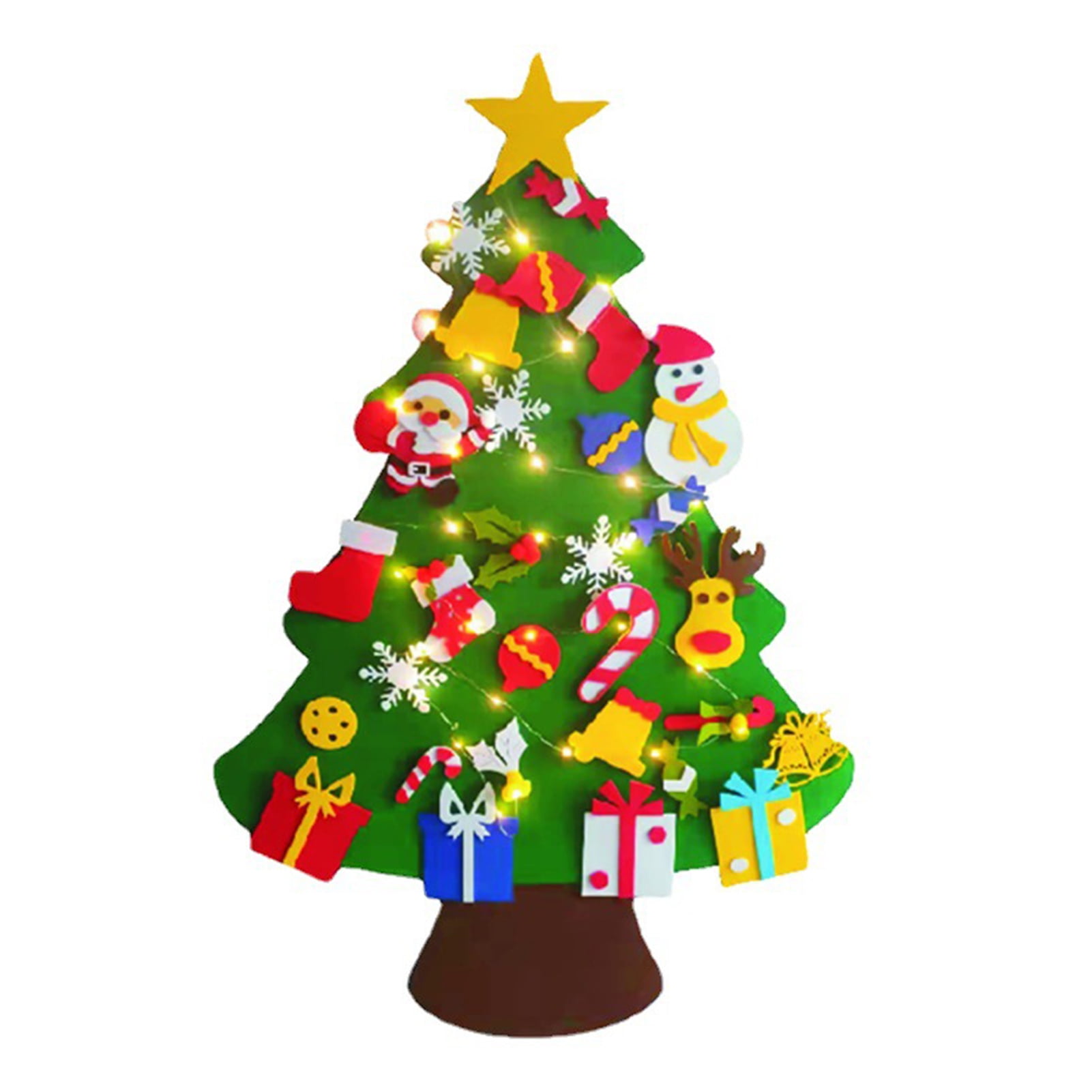 OIUR DIY Felt Christmas Tree Set for Kids Toddlers Wall Hanging ...