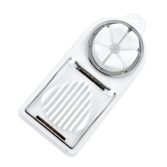 OIUR Egg Slicer Stainless Steel Salad And Sandwich Egg Cutter Fancy Splitter Egg Cutter Tool Kitchen Gadget