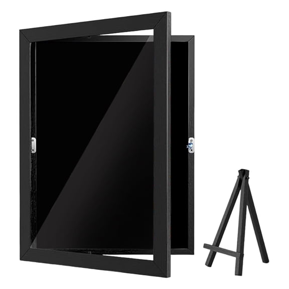 OIUR Enamel Pin Display Case Large Capacity Dustproof Easy to Install Tabletop Black Pin Display Board Wall Hanging Enamel Pin Holder