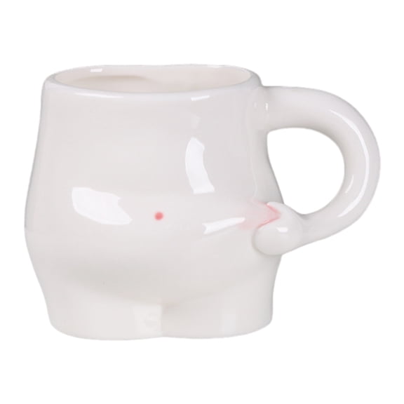 OIUR Fat Belly Coffee Mug 320ml Cute Ceramic Mug Funny Handmade Breakfast Tea Cups Novelty Tableware Housewarming Holiday Gifts