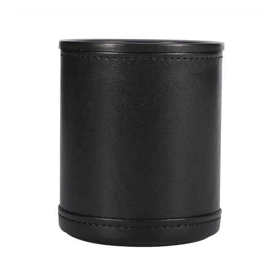 OIUR Faux Leather Dice Cup Red Flannel Interior Manual Shaker Cup Adults Family Night Bar Party Gambling Drinking Board Game Casino Equipment