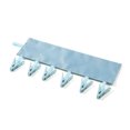 thumbnail image 1 of OIUR Folding Clothes Hanger Clips Towel Drying Rack Strong Load-bearing Fastener Tape Design Sock Underwear Hanger with 6 Clips, 1 of 7