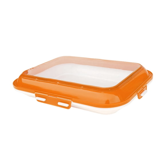 OIUR Food Preservation Tray with Vacuum Sealed Lid Stackable Reusable Food Storage Container Fridge Storage Case for Kitchen