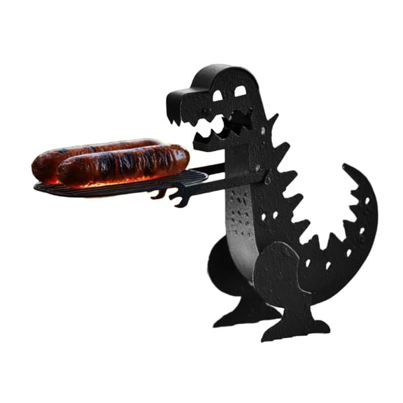 OIUR Funny BBQ Sausage Holder Rust-Proof Heat-Resistant Portable Camping Hot Dog Grill Holder Portable Sausage Stand Rack