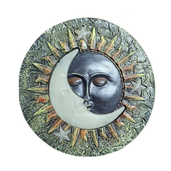 OIUR Garden Stepping Stone Glow-in-The-Dark Butterfly Insect Resin Garden Stone Moon Sun Star Stepping Stone for Patio Lawn