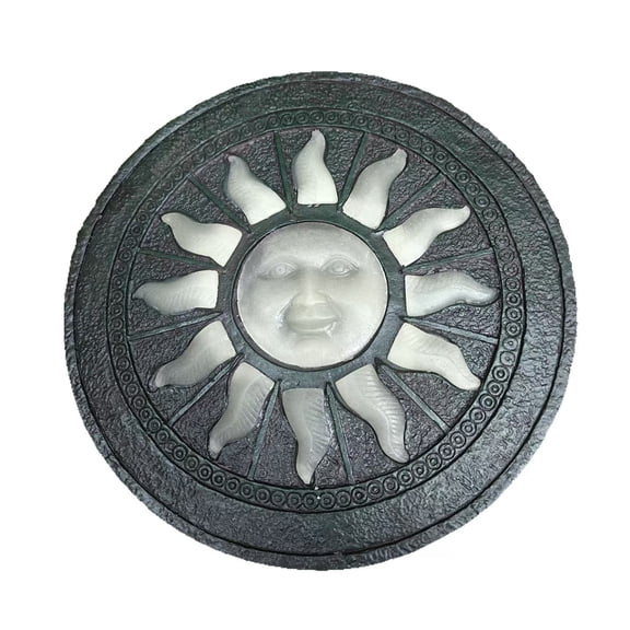 OIUR Garden Stepping Stone Glow-in-The-Dark Butterfly Insect Resin Garden Stone Moon Sun Star Stepping Stone for Patio Lawn