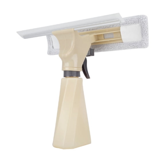 OIUR Glass Wiper Color Block Design 3-in-1 Spraying Cleaning Wiping Tool Ergonomic Handle Spray Window Cleaner