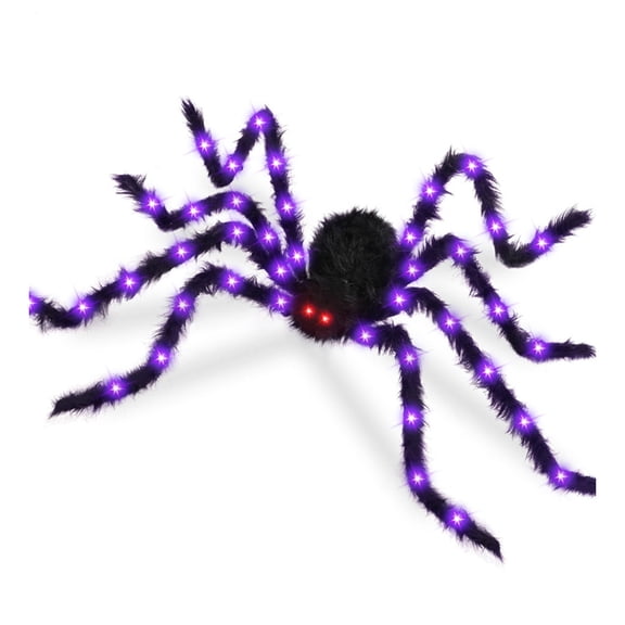 OIUR Halloween Spider Web Lights 250 LED Waterproof Net Lights with Spider Remote Control Cobweb for Yard House Garden Outdoor Indoor Party Haunted Decorations