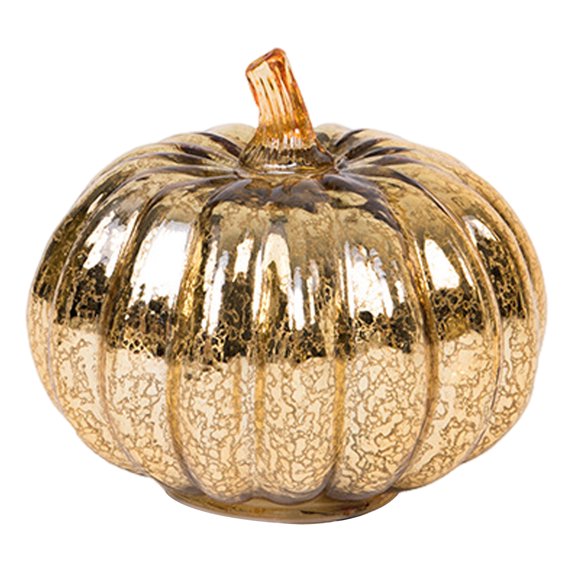 OIUR Halloween Twinkle Light Pumpkins Timer Starry Night Glass Pumpkins Fall Thanksgiving Decorations for Home Bedroom Bathroom Hallway