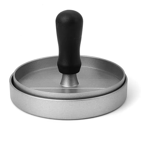 OIUR Hamburger Press 4.5" Non-Stick Patty Maker with 100 Wax Papers Heavy Duty Meatball Press for BBQ Veggie Burgers