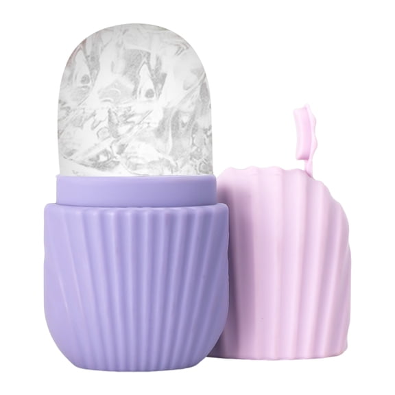 OIUR Ice Face Roller Ice Cube Mold with Lid Anti-slip Ice Tray Shrink Pores Ice Maker for Eye Puffiness Face Tightening Skin Rejuvenating