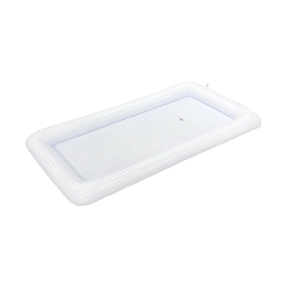 OIUR Inflatable Serving Bar Leak-proof PVC Summer Rectangle Square Salad Ice Tray Food Drink Container Buffet Cooler Outdoor Swimming Pool Party Supplies