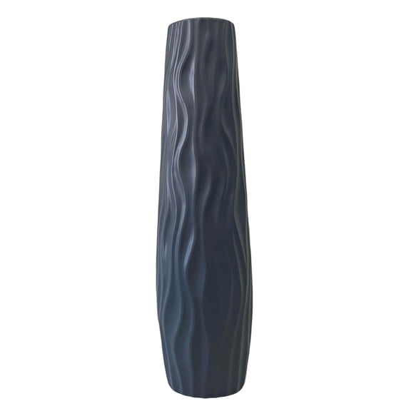 OIUR Large Floor Vase Tall Decorative Vase Textured Shatterproof Floor Standing Vase for Home Living Room Study Decor