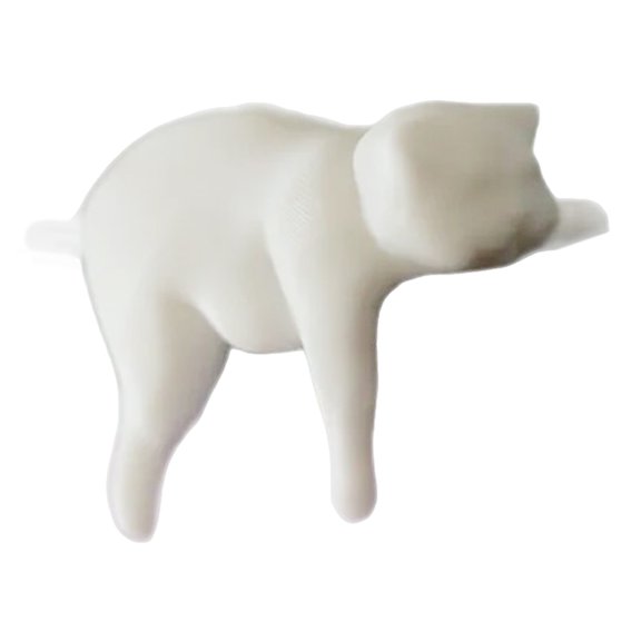 OIUR Lazy Fat Cat Ornament 3D Printing Realistic Design PLA Cat Figurine Realistic Animal Statue Kitty Decoration