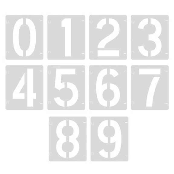 OIUR Letter Stencils And Numbers PET Reusable Templates for DIY Art Crafts 26 Letters 10 Numbers Comprehensive Stencil Set for Wood Fabric Signage Cake Decorating