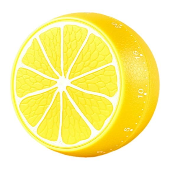 OIUR Magnetic Timer Lemon Watermelon Kitchen Cooking Timer Fruit Shaped Visual Mechanical Timer Manual Countdown Timer for Classroom Study