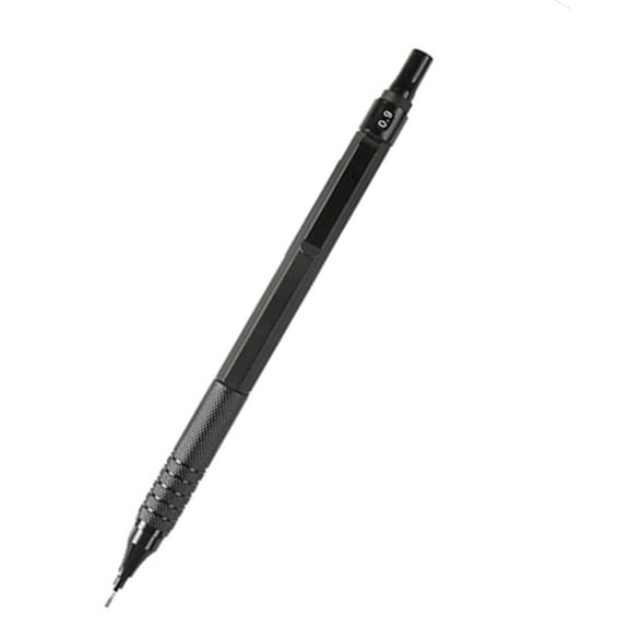 OIUR Mechanical Pencil Metal Art Drafting Pencil with HB Refill 0.3/0.5/0.7/0.9/2.0mm Lead Pencil for Drawing Writing Sketching