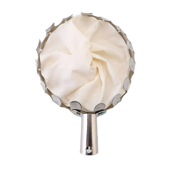 OIUR Metal Fruit Picker with Teeth Fruit Harvesting Tool with Bag Portable Orchard Fruit Picking Tool for Peach Orange Pear Trees