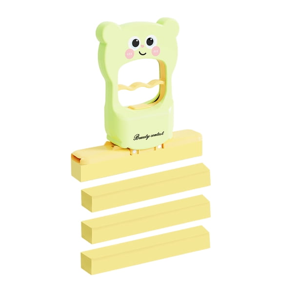 OIUR Mini Foldable Desktop Mop Cat Pattern Small Mop with Self-Wringing System Wet/Dry Cleaning Tool Tabletop Mop