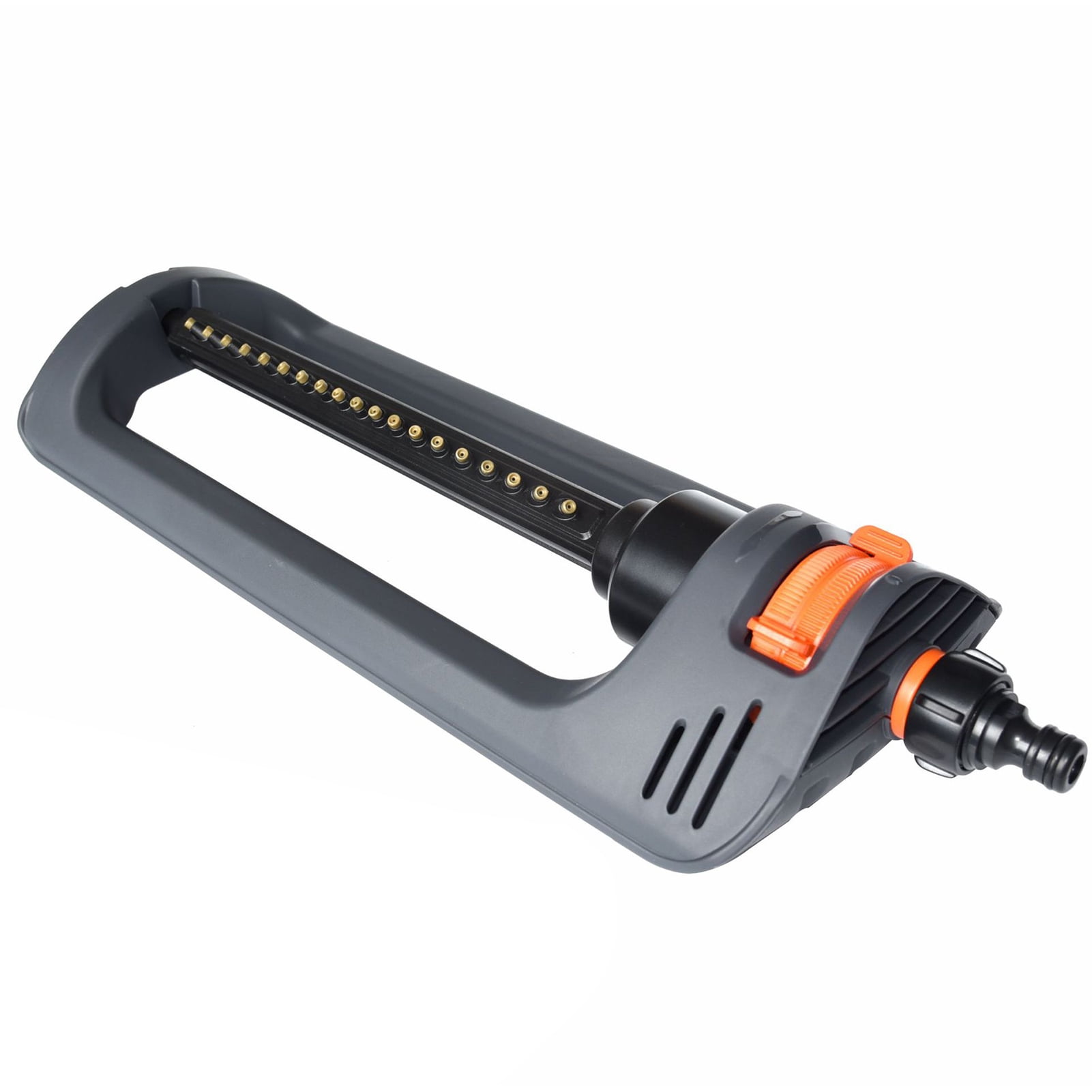 OIUR Oscillating Sprinkler 19-Hole Nozzle Lawn Sprinkler Wide Coverage Irrigation Water Sprinkler for Patio Yard Lawn Watering