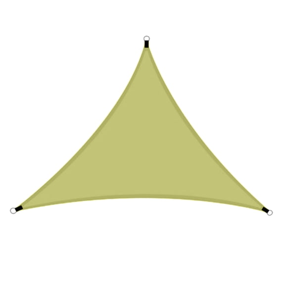 OIUR Outdoor Sun Shade Sail with Carabiner UV Blocking Triangle Canopy Permeable Breathable Heavy Duty Deck Backyard Patio Shade Cover