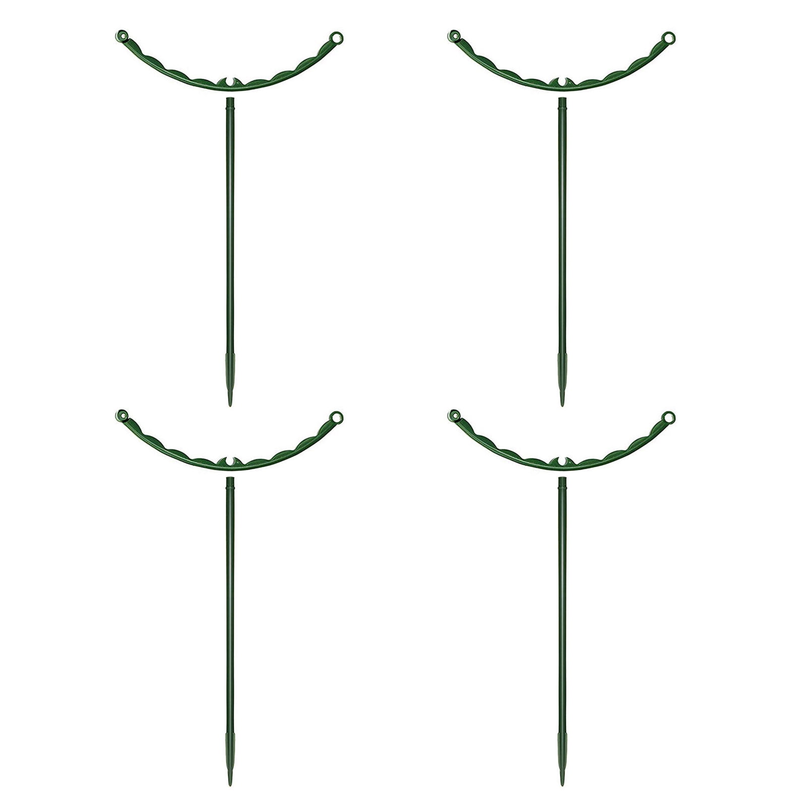 OIUR Plant Support Stakes Stackable Half Round Plant Stakes Easy ...