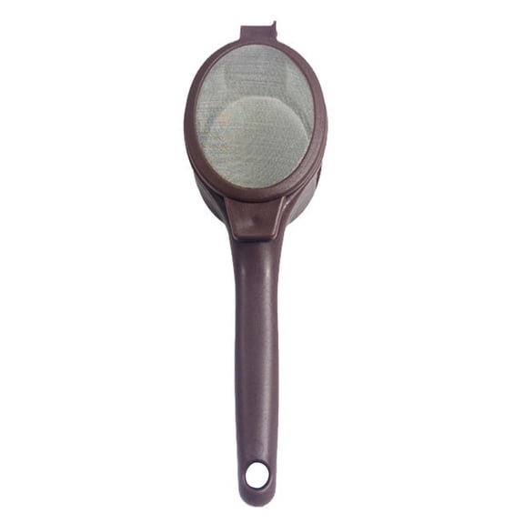 OIUR Portable Coffee Filter Spoon Reusable Plastic Brewing Tool for Grounds Loose Tea Multifunctional Tea Filter with Hanging Handle for Camping Travel