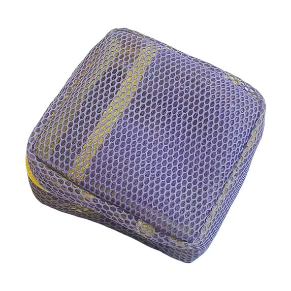 OIUR Portable Cosmetic Bag Square Mesh Storage Pouch Zipper Closure Bright Colors Mini Zipper Coin Purse Stationery Case