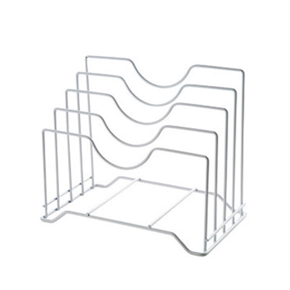 OIUR Pot Lid Stand Rack Kitchen Pan Organizer High Stability Multi-Functional Space-Saving Kitchen Baking Tray Cutting Board Holder