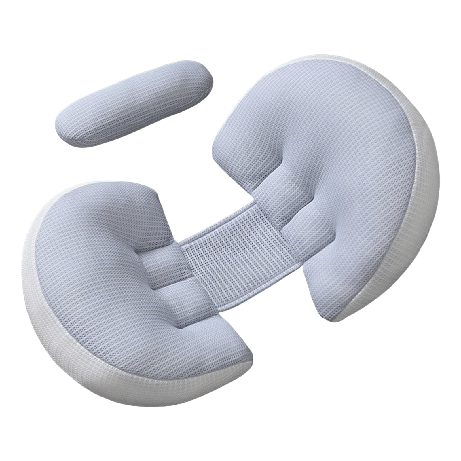 OIUR Pregnancy Pillow with Adjustable Belly Wedge Travel-friendly Pregnant Pillow Ergonomic Design Abdomen Back Body Support Pillow