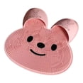 thumbnail image 1 of OIUR Rabbit Bathroom Shower Anti Slip Mat Foot Scrubber Back Scrubber Circular Massage Mat Silicone Foot Mat, 1 of 6