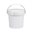 Stackable Liquid Containers OIUR Round Plastic Bucket with Comfortable Grip Handle, Stackable ...