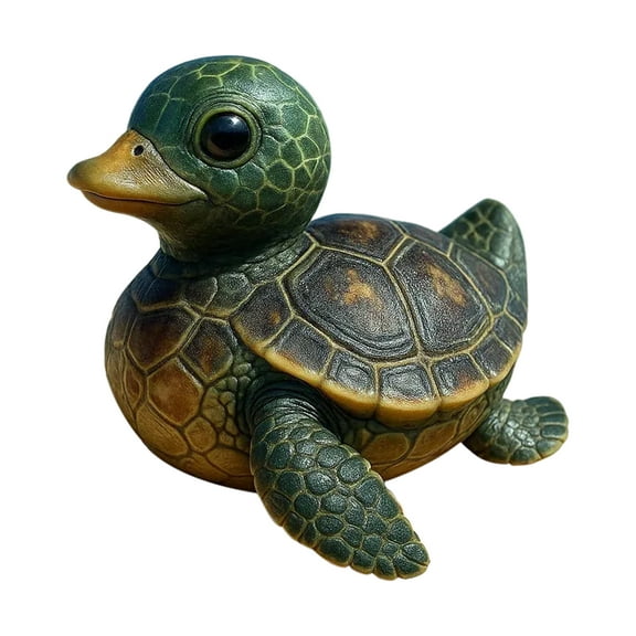 OIUR Sea Animal Duck Figurine Turtle Shark Dolphin Whale Duck Beaver Octopus Statue Sculpture Home Office Desktop Car Dashboard Decoration Ornament
