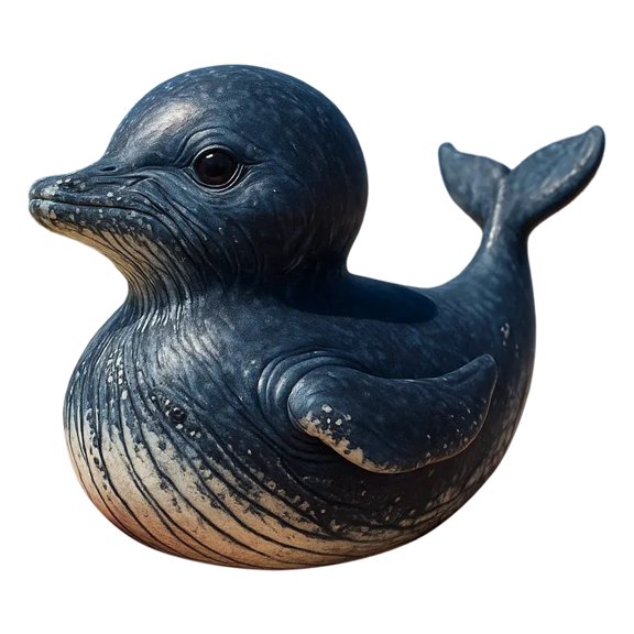 OIUR Sea Animal Duck Figurine Turtle Shark Dolphin Whale Duck Beaver Octopus Statue Sculpture Home Office Desktop Car Dashboard Decoration Ornament